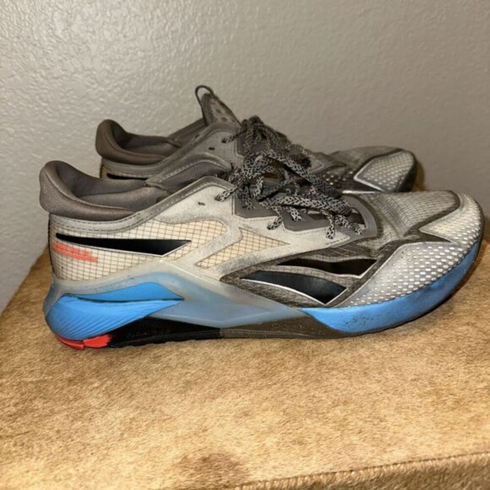 Men Reebok Nano X2 TR Adventure Training Shoes‎ Size 10 Grey Blue Orange HP9225
